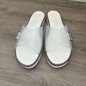 Clear flip flops sz. 10